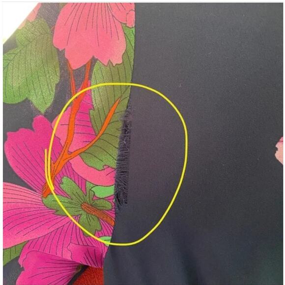 Nanette Lepore Floral Smocked Neck Midi Dress 2 - Picture 9 of 9